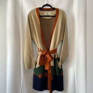 Outback Trading Company Women's Natasha Tan Desert Scene Duster Cardigan L/XL